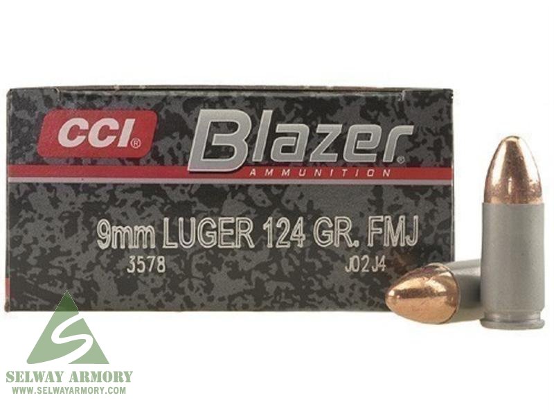 CCI Blazer 9mm Luger 124 Gr. 